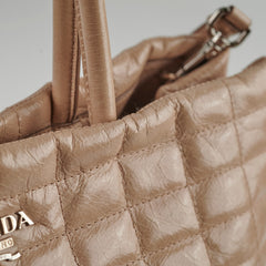 Prada Leather Tote Beige