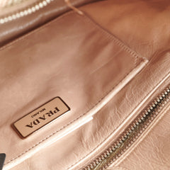 Prada Leather Tote Beige