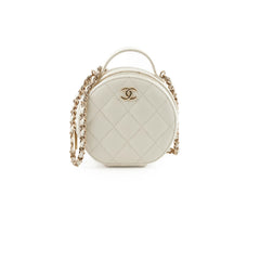 Chanel Small Round White Crossbody - Series 31