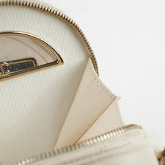 Chanel Small Round White Crossbody - Series 31