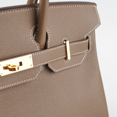 Hermes Birkin 30 Epsom Etoupe - Y Stamp