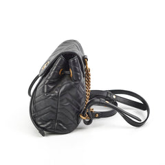 Gucci GG Marmont Leather Backpack Black