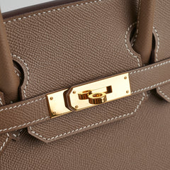 Hermes Birkin 30 Epsom Etoupe - Y Stamp