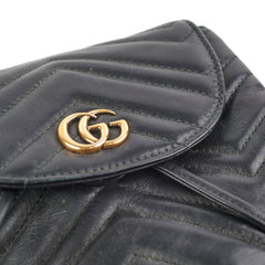 Gucci GG Marmont Leather Backpack Black