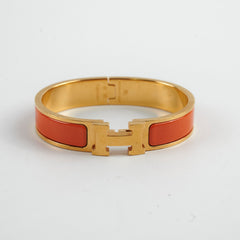 Hermes Clic H Orange Bracelet