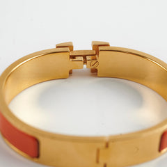 Hermes Clic H Orange Bracelet