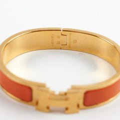 Hermes Clic H Orange Bracelet