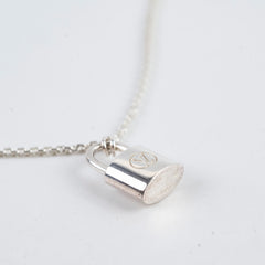 Louis Vuitton Lock Sterling Silver Necklace