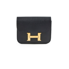 Hermes Constance Slim Epsom Black - U Stamp 2022