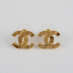 Chanel CC Gold Earrings Costume Jewellery