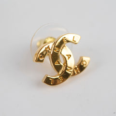 Chanel CC Gold Earrings Costume Jewellery