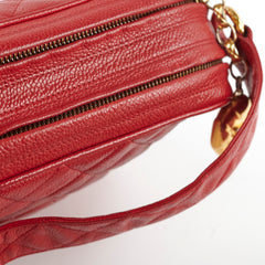 Chanel Camera Red Caviar Crossbody Bag - Series 2