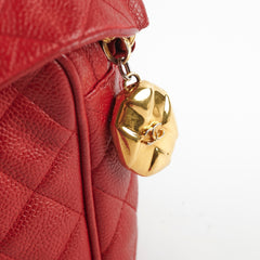 Chanel Camera Red Caviar Crossbody Bag - Series 2