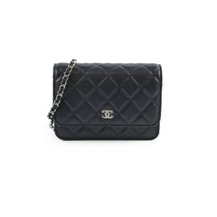 Chanel Mini Wallet On Chain WOC Black Caviar Crossbody - Series 30