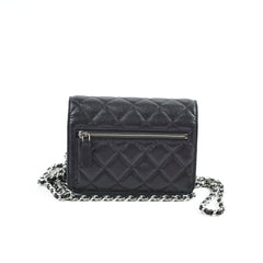 Chanel Mini Wallet On Chain WOC Black Caviar Crossbody - Series 30