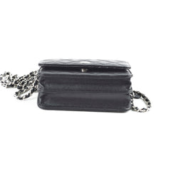 Chanel Mini Wallet On Chain WOC Black Caviar Crossbody - Series 30