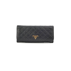 Prada Long Black Wallet