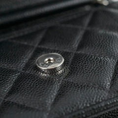 Chanel Mini Wallet On Chain WOC Black Caviar Crossbody - Series 30