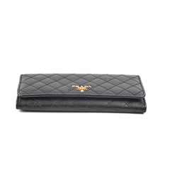 Prada Long Black Wallet