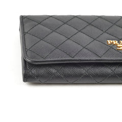 Prada Long Black Wallet