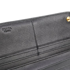 Prada Long Black Wallet