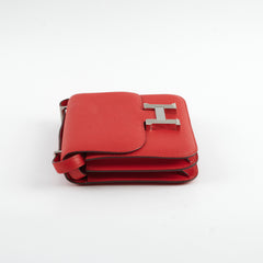 Hermes Mini Constance Rouge De Coeur SHW D Stamp