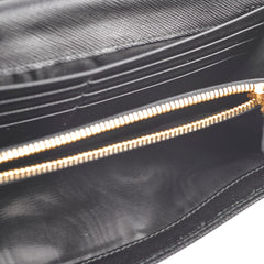 Prada Long Black Wallet