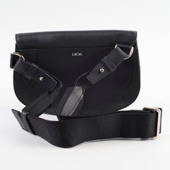 Christian Dior Men's Saddle Crossbody Bag Black