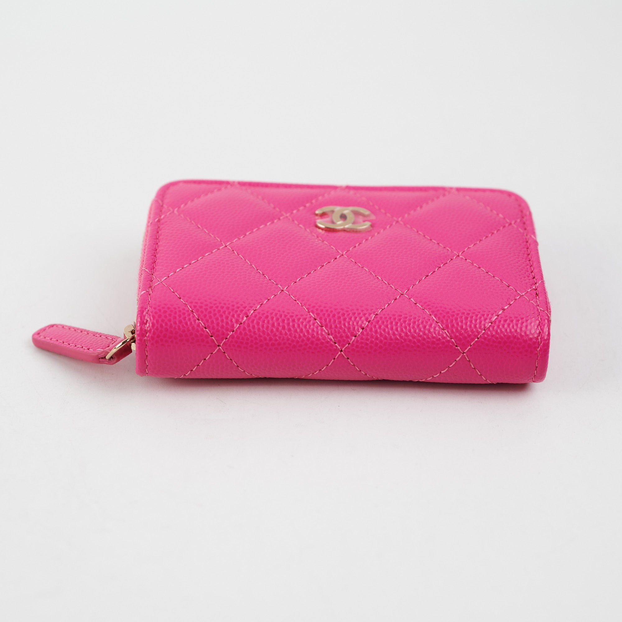 Chanel Zip Coin Purse Pink 22P - THE PURSE AFFAIR