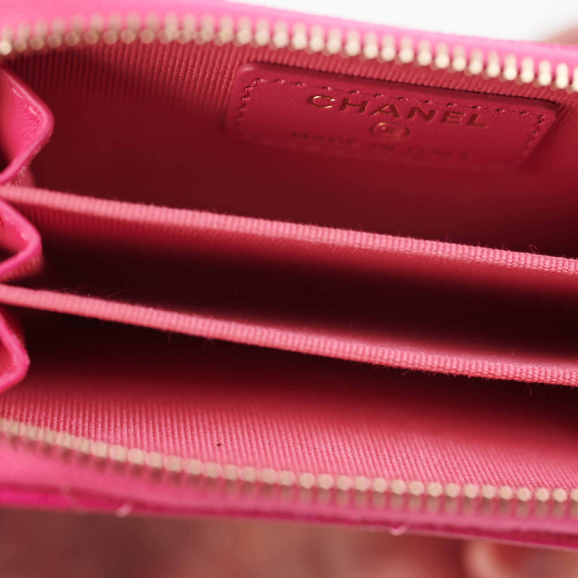 Chanel Zip Coin Purse Pink 22P - THE PURSE AFFAIR