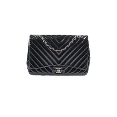 Chanel Jumbo Single Flap Chevron Black