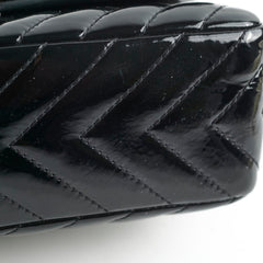 Chanel Jumbo Single Flap Chevron Black