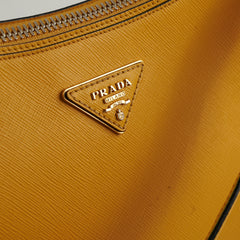 Prada Hobo Yellow Saffiano Shoulder Bag