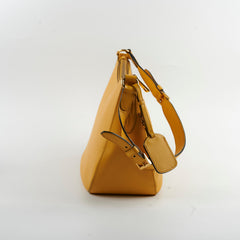 Prada Hobo Yellow Saffiano Shoulder Bag