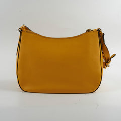 Prada Hobo Yellow Saffiano Shoulder Bag