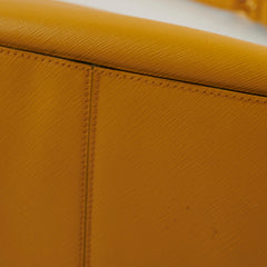 Prada Hobo Yellow Saffiano Shoulder Bag