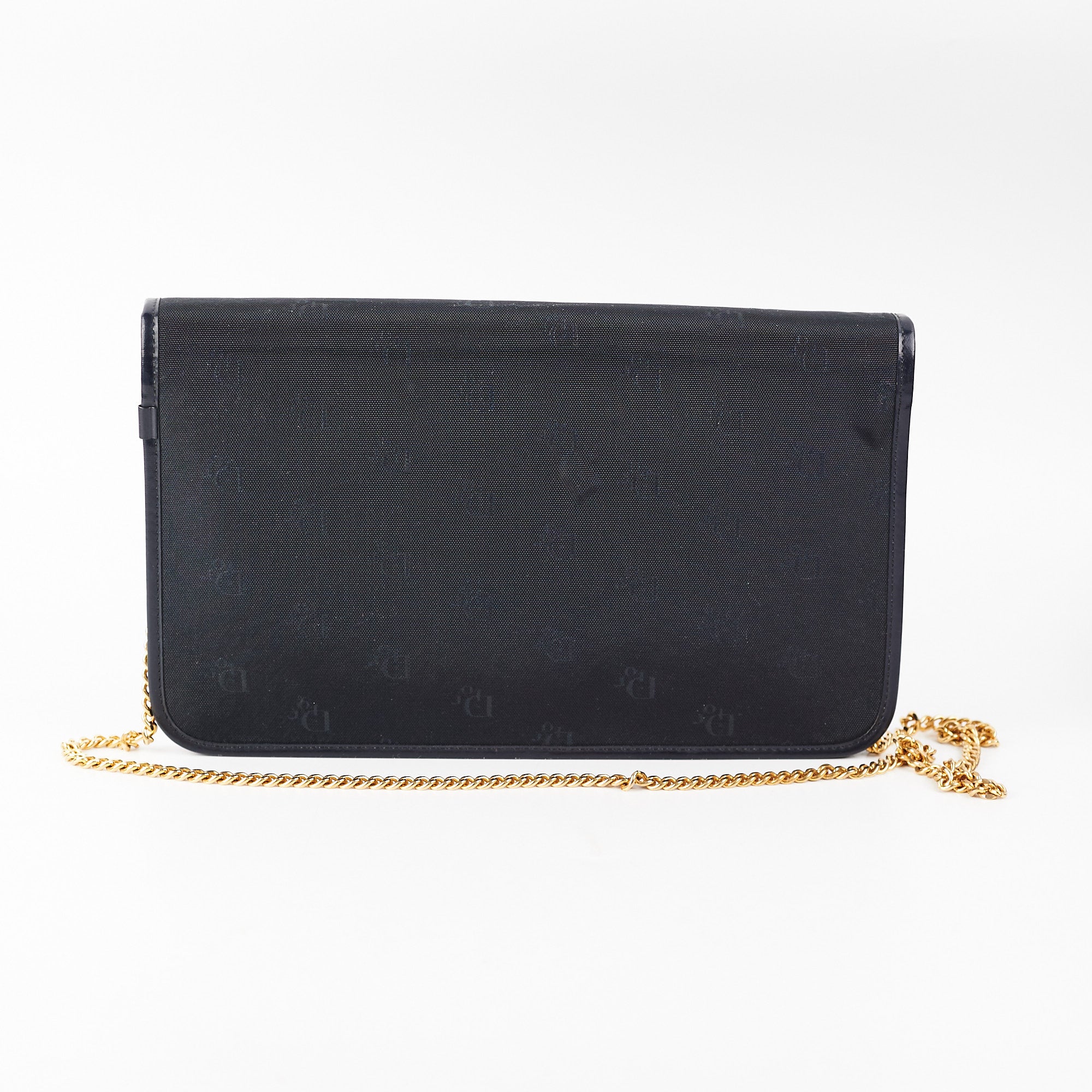 Christian Dior Vintage Black Pebbled Leather Envelope Crossbody Clutch –  Amarcord Vintage Fashion