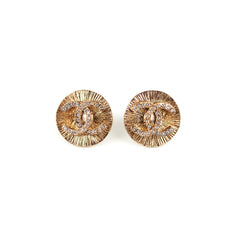 Chanel Round Gold Earrings