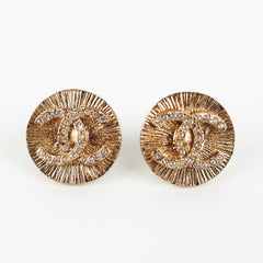 Chanel Round Gold Earrings