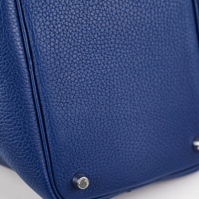 Hermès Deep Blue and Anemone Picotin Lock 18cm of Clemence Leather