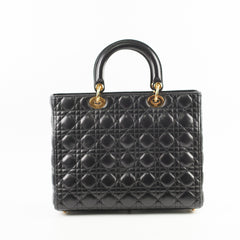 Christian Large Lady Dior Black