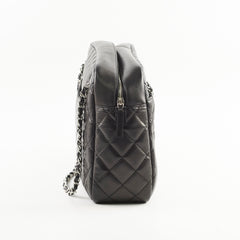 Chanel Vintage Bowling Bag Black Lambskin - Series 12