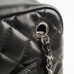 Chanel Vintage Bowling Bag Black Lambskin - Series 12