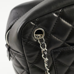 Chanel Vintage Bowling Bag Black Lambskin - Series 12