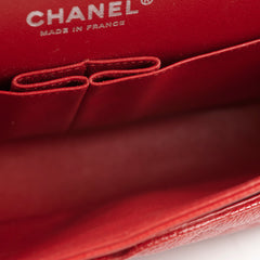 Chanel Classic Medium/Large M/L Caviar Red - Series 18