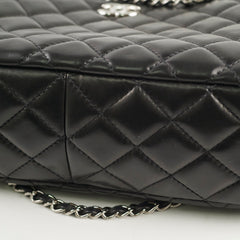 Chanel Vintage Bowling Bag Black Lambskin - Series 12