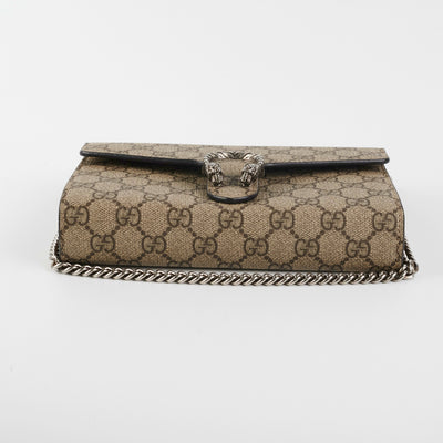 Gucci Dionysus GG Supreme Wallet on Chain WOC - THE PURSE AFFAIR