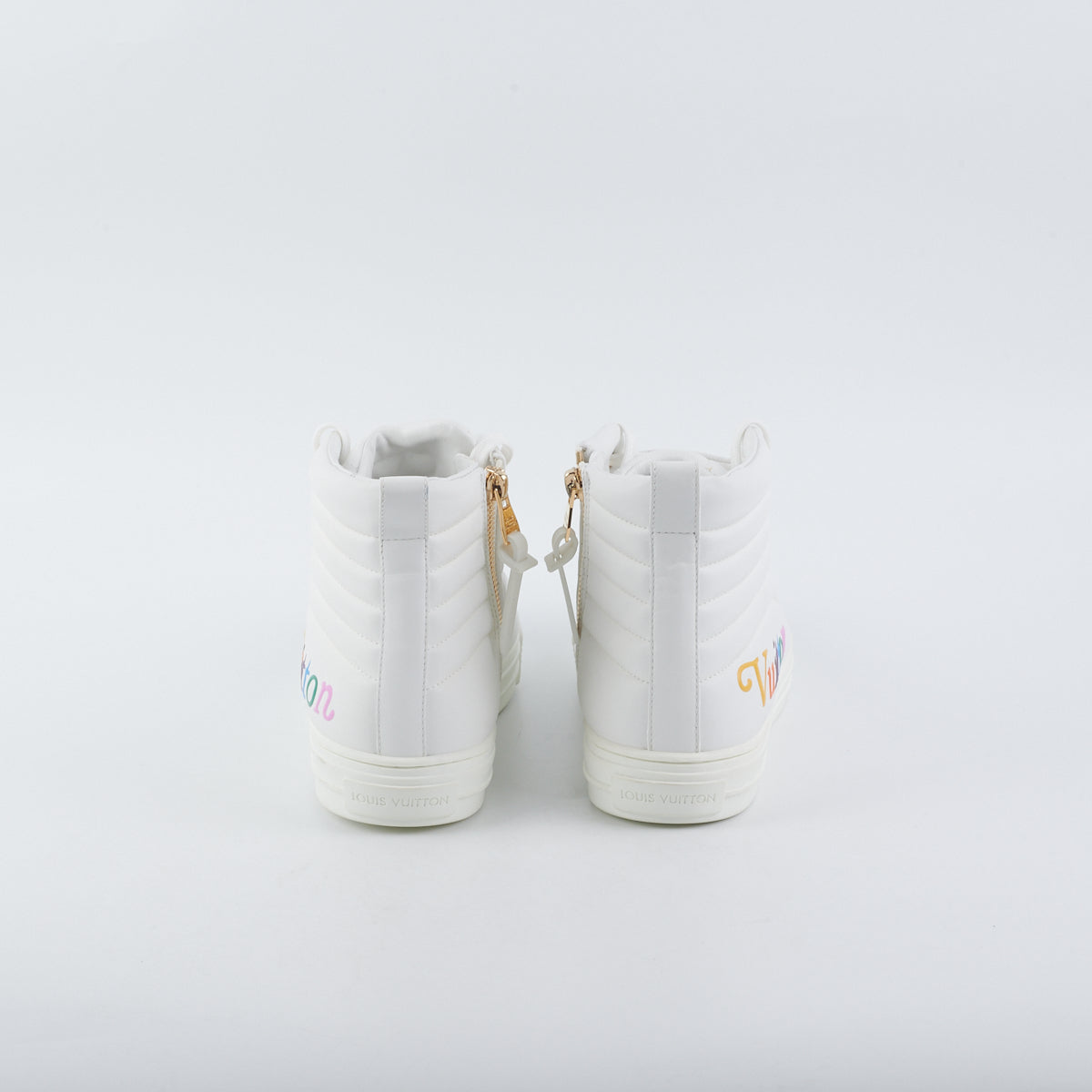 Louis Vuitton High Top White Sneaker Size 37 - THE PURSE AFFAIR