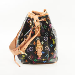 Louis Vuitton Petit Noe Multicolour Black Monogram Shoulder Bag