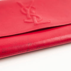 Saint Laurent Red Large Clutch